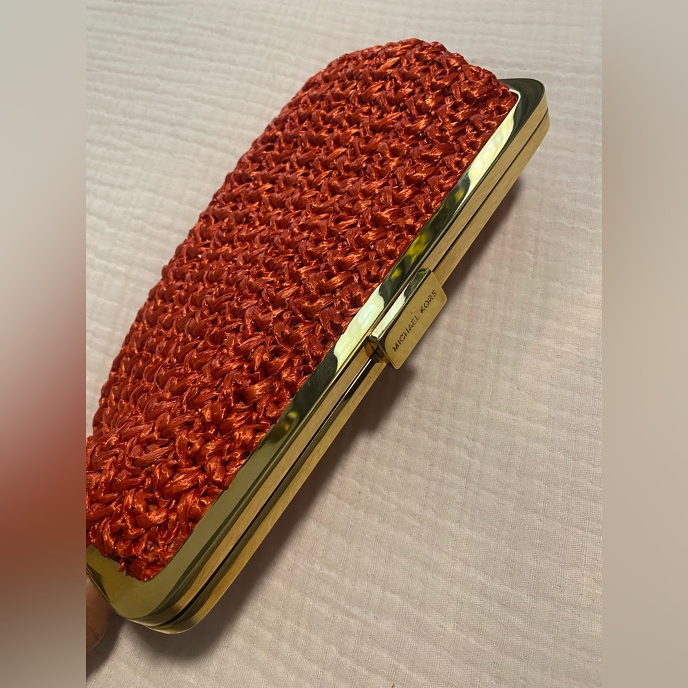 Michael Kors Coral Clutch Bag - Picture 3 of 5